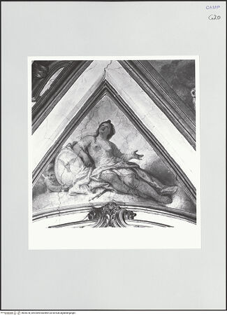 Vorderseite von Sigismondi, Roberto [http://creativecommons.org/licenses/by-nc-sa/4.0/] Triumph der Jungfrau Maria und der Tugenden - Detail, Zwickel: Tugend, bh556738_recto. Foto: Sigismondi, Roberto.