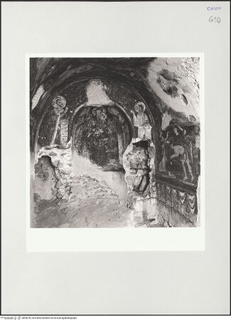 Vorderseite von Sigismondi, Roberto [http://creativecommons.org/licenses/by-nc-sa/4.0/] Zyklus der oberen KapelleMadonna zwischen den heiligen Nikolaus, Paulinus, Johannes dem Täufer und Johannes dem Evangelisten - Gesamtansicht (nach der Restaurierung), bh556746_recto. Foto: Sigismondi, Roberto.