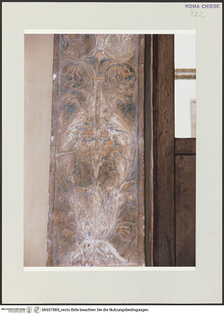 Vorderseite von Röll, Johannes [https://www.deutsche-digitale-bibliothek.de/content/lizenzen/rv-ez/] Grabmonument des Bischofs Francesco de Toledo (+1479)Bogenrahmung - linker Pilaster, Detail, bh557885_recto. Foto (digital): Röll, Johannes.