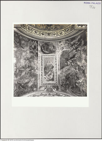 Vorderseite von Sopr. Archeologica di Roma, Museo Nazionale Romano [https://www.deutsche-digitale-bibliothek.de/content/lizenzen/rv-ez/] Freskenzyklus zum Leben der Jungfrau MariaMaria in der Glorie - , bh557921_recto. Foto.