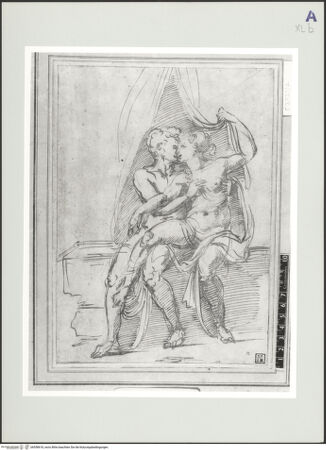 Vorderseite von British Museum [https://www.deutsche-digitale-bibliothek.de/content/lizenzen/rv-ez/] Nacktes Paar in Umarmung - , bh558618_recto. Foto.