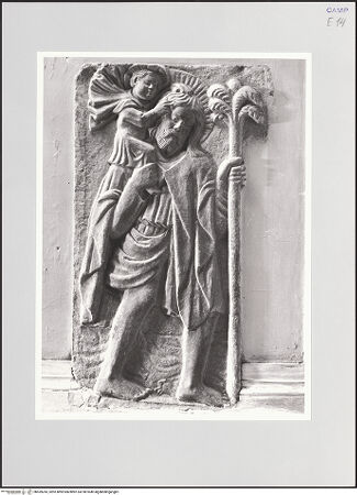 Vorderseite von Sigismondi, Roberto [http://creativecommons.org/licenses/by-nc-sa/4.0/] Der heilige Christophorus - Gesamtansicht, bh559243_recto. Foto: Sigismondi, Roberto.