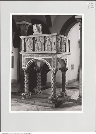 Vorderseite von Sigismondi, Roberto [http://creativecommons.org/licenses/by-nc-sa/4.0/] Kanzel - Seitenansicht, bh559544_recto. Foto: Sigismondi, Roberto.