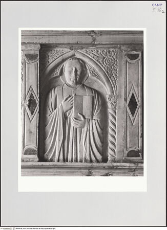 Vorderseite von Sigismondi, Roberto [http://creativecommons.org/licenses/by-nc-sa/4.0/] KanzelHeiligen - Heiliger mit Buch, bh559550_recto. Foto: Sigismondi, Roberto.