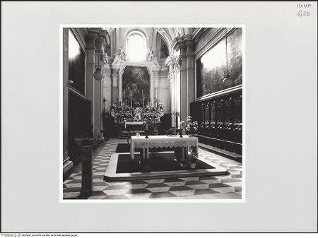 Vorderseite von Sigismondi, Roberto [http://creativecommons.org/licenses/by-nc-sa/4.0/] Santa Maria delle Grazie - Blick in das Presbyterium, bh559587_recto. Foto: Sigismondi, Roberto.