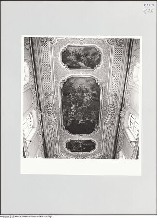 Vorderseite von Sigismondi, Roberto [http://creativecommons.org/licenses/by-nc-sa/4.0/] Madonna delle Grazie mit dem heiligen Rochus und Martyrium der heiligen Sebastian und Vitus - Gesamtansicht der Decke, bh559589_recto. Foto: Sigismondi, Roberto.