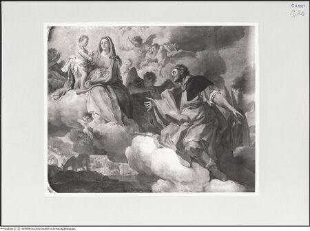 Vorderseite von Sigismondi, Roberto [http://creativecommons.org/licenses/by-nc-sa/4.0/] Madonna delle Grazie mit dem heiligen Rochus und Martyrium der heiligen Sebastian und VitusMadonna delle Grazie mit dem heiligen Rochus - Gesamtansicht, bh559590_recto. Foto: Sigismondi, Roberto.