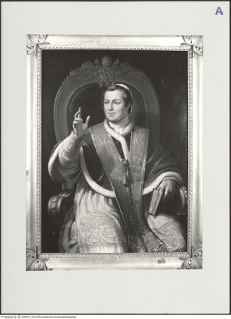 Vorderseite von Pesaro, Museo Civico [https://www.deutsche-digitale-bibliothek.de/content/lizenzen/rv-ez/] Bildnis des Papstes Pius IX. - , bh559791_recto. Foto.