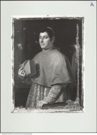 Vorderseite von Pesaro, Museo Civico [https://www.deutsche-digitale-bibliothek.de/content/lizenzen/rv-ez/] Bildnis eines Kardinals - , bh559792_recto. Foto.