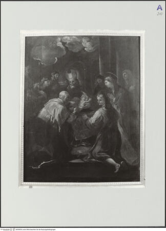 Vorderseite von Pesaro, Museo Civico [https://www.deutsche-digitale-bibliothek.de/content/lizenzen/rv-ez/] Die Beschneidung Christi - , bh559924_recto. Foto.