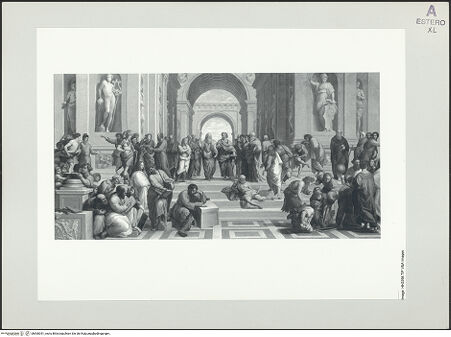 Vorderseite von Victoria and Albert Museum [https://www.deutsche-digitale-bibliothek.de/content/lizenzen/rv-ez/] Die Schule von Athen - , bh560351_recto. Foto.