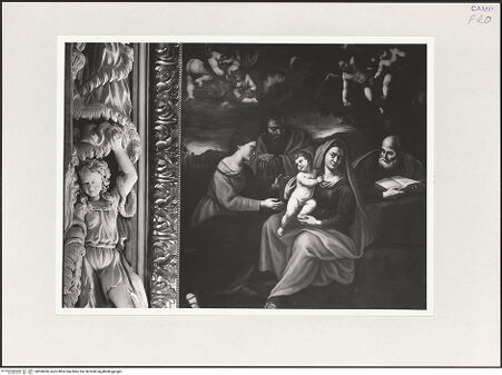 Vorderseite von Spina, Luigi [https://www.deutsche-digitale-bibliothek.de/content/lizenzen/rv-ez/] Heilige Familie mit den heiligen Joachim und Anna - Ausschnitt, bh560436_recto. Foto: Spina, Luigi.