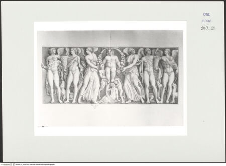 Vorderseite von Courtauld Institute, Conway Library [https://www.deutsche-digitale-bibliothek.de/content/lizenzen/rv-ez/] Sarkophagrelief mit den Personifikationen der vier Jahreszeiten (Villa Borghese, Rom) - , bh560618_recto. Foto.