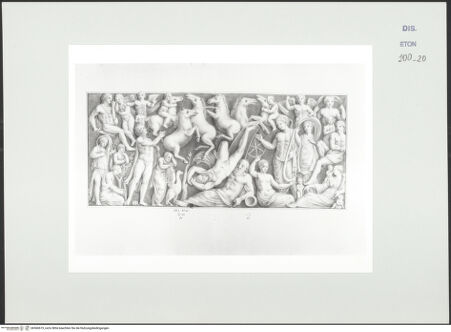 Vorderseite von Courtauld Institute, Conway Library [https://www.deutsche-digitale-bibliothek.de/content/lizenzen/rv-ez/] Der Sturz Phaethons (Sarkophagrelief, Villa Borghese, Rom) - , bh560619_recto. Foto.