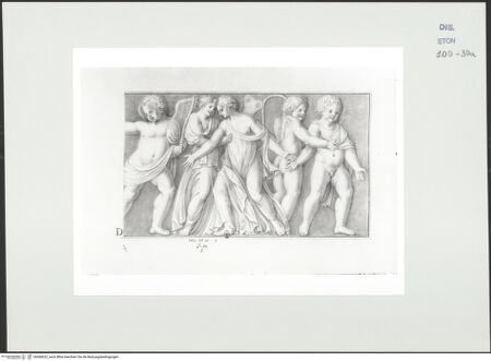 Vorderseite von Courtauld Institute, Conway Library [https://www.deutsche-digitale-bibliothek.de/content/lizenzen/rv-ez/] Trauernde Psyche und Putten (rechter Teil eines Reliefs, Villa Borghese, Rom) - , bh560632_recto. Foto.