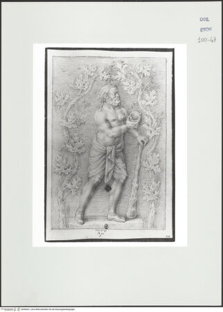 Vorderseite von Courtauld Institute, Conway Library [https://www.deutsche-digitale-bibliothek.de/content/lizenzen/rv-ez/] Herkules (Sockelrelief der Statue des Marsyas, Villa Borghese, Rom) - , bh560651_recto. Foto.