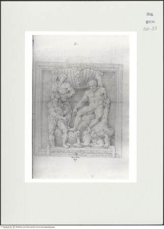 Vorderseite von Courtauld Institute, Conway Library [https://www.deutsche-digitale-bibliothek.de/content/lizenzen/rv-ez/] Sarkophagrelief mit Odysseus und Polyphemus (?) (Villa Borghese, Rom) - , bh560654_recto. Foto.