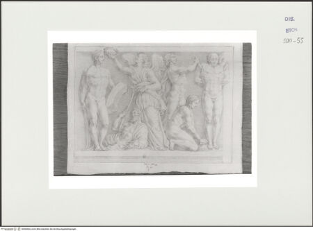 Vorderseite von Courtauld Institute, Conway Library [https://www.deutsche-digitale-bibliothek.de/content/lizenzen/rv-ez/] Sarkophagrelief mit Apollo und Marsyas (Villa Borghese, Rom) - , bh560660_recto. Foto.