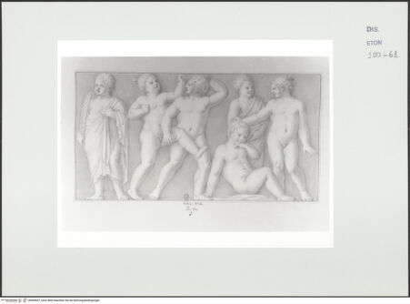 Vorderseite von Courtauld Institute, Conway Library [https://www.deutsche-digitale-bibliothek.de/content/lizenzen/rv-ez/] Relief mit sechs Putten (Villa Borghese, Rom) - , bh560667_recto. Foto.