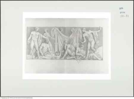 Vorderseite von Courtauld Institute, Conway Library [https://www.deutsche-digitale-bibliothek.de/content/lizenzen/rv-ez/] Orestes tötet seine Mutter Clytaemnestra und Aegisthus (Sarkophagrelief, Villa Borghese, Rom) - , bh560679_recto. Foto.