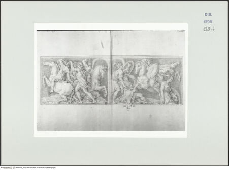 Vorderseite von Courtauld Institute, Conway Library [https://www.deutsche-digitale-bibliothek.de/content/lizenzen/rv-ez/] Sarkophagrelief mit Amazonenschlacht (Villa Borghese, Rom) - , bh560700_recto. Foto.