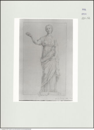 Vorderseite von Courtauld Institute, Conway Library [https://www.deutsche-digitale-bibliothek.de/content/lizenzen/rv-ez/] Pomona (Statue, Villa Borghese, Rom) - , bh560749_recto. Foto.