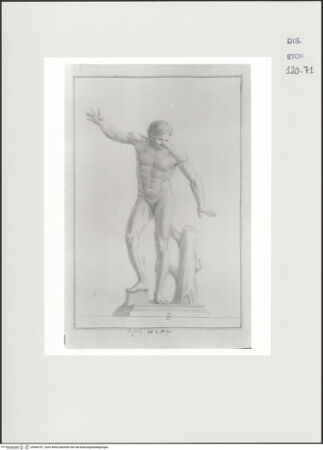 Vorderseite von Courtauld Institute, Conway Library [https://www.deutsche-digitale-bibliothek.de/content/lizenzen/rv-ez/] Narcissus? (Statue, Villa Borghese, Rom) - , bh560767_recto. Foto.
