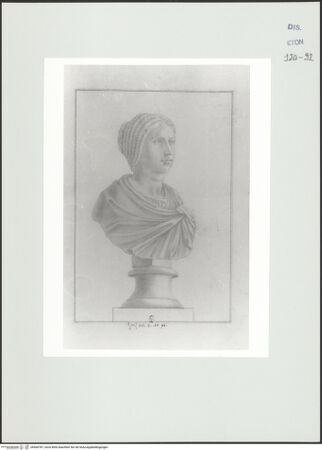 Vorderseite von Courtauld Institute, Conway Library [https://www.deutsche-digitale-bibliothek.de/content/lizenzen/rv-ez/] Büste der Giulia Pia (Villa Borghese, Rom) - , bh560787_recto. Foto.