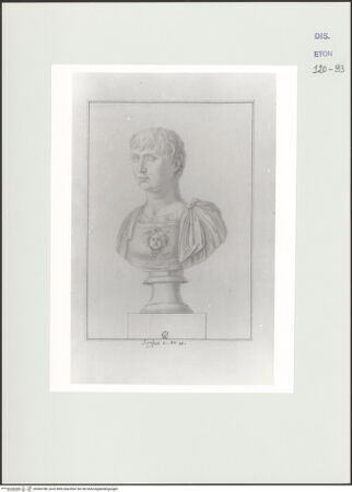 Vorderseite von Courtauld Institute, Conway Library [https://www.deutsche-digitale-bibliothek.de/content/lizenzen/rv-ez/] Büste des Brutus (Villa Borghese, Rom) - , bh560788_recto. Foto.