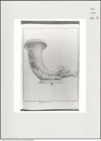 Vorderseite von Courtauld Institute, Conway Library [https://www.deutsche-digitale-bibliothek.de/content/lizenzen/rv-ez/] Trinkhorn mit Ochsenkopf (Villa Borghese, Rom) - , bh560792_recto. Foto.