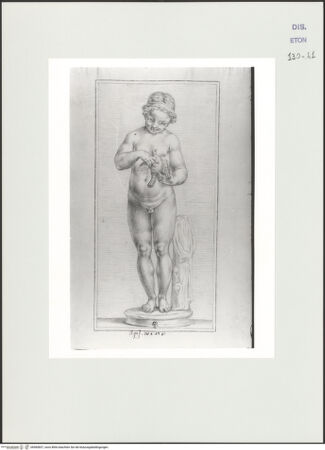 Vorderseite von Courtauld Institute, Conway Library [https://www.deutsche-digitale-bibliothek.de/content/lizenzen/rv-ez/] Knabe mit Vogel (Statue, Villa Borghese, Rom) - , bh560837_recto. Foto.