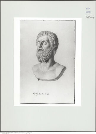 Vorderseite von Courtauld Institute, Conway Library [https://www.deutsche-digitale-bibliothek.de/content/lizenzen/rv-ez/] Kopf des Marc Aurel (Villa Borghese, Rom) - , bh560840_recto. Foto.