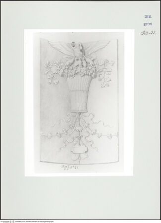 Vorderseite von Courtauld Institute, Conway Library [https://www.deutsche-digitale-bibliothek.de/content/lizenzen/rv-ez/] Relief mit florealen Ornamenten und Schwan (?), der seine Jungen füttert (Villa Montalto, Rom) - , bh560868_recto. Foto.