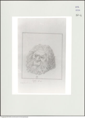 Vorderseite von Courtauld Institute, Conway Library [https://www.deutsche-digitale-bibliothek.de/content/lizenzen/rv-ez/] Maskaron (Relief, Villa Altieri, Rom) - , bh560892_recto. Foto.