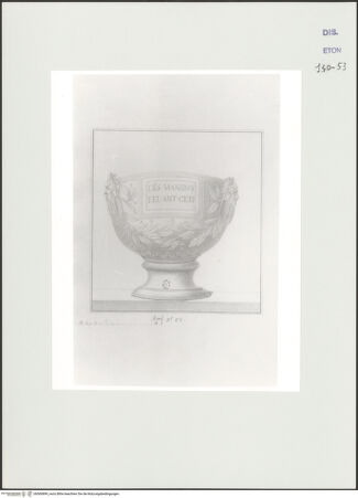 Vorderseite von Courtauld Institute, Conway Library [https://www.deutsche-digitale-bibliothek.de/content/lizenzen/rv-ez/] Urne (?) mit ornamentalem Schmuck (Villa Altieri, Rom) - , bh560899_recto. Foto.