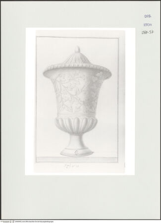 Vorderseite von Courtauld Institute, Conway Library [https://www.deutsche-digitale-bibliothek.de/content/lizenzen/rv-ez/] Urne mit ornamentaler Efeuranke (Villa Altieri, Rom) - , bh560903_recto. Foto.