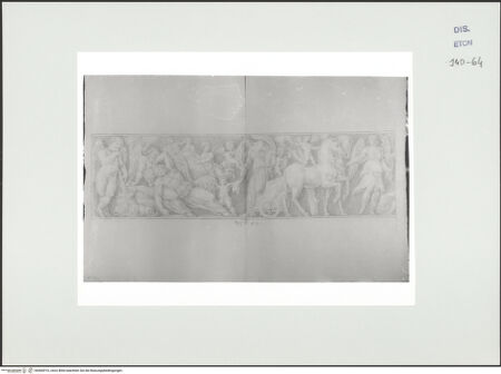 Vorderseite von Courtauld Institute, Conway Library [https://www.deutsche-digitale-bibliothek.de/content/lizenzen/rv-ez/] Zeichnungen nach einem antiken Sarkophagrelief (Palazzo Rospigliosi, Rom)Luna besucht den schlafenden Endymion (linke Seite des Reliefs) - , bh560910_recto. Foto.