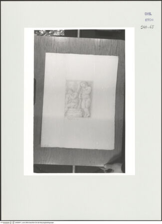 Vorderseite von Courtauld Institute, Conway Library [https://www.deutsche-digitale-bibliothek.de/content/lizenzen/rv-ez/] Zeichnungen nach einem antiken Sarkophagrelief (Palazzo Rospigliosi, Rom)Putto (rechte Seite des Reliefs) - , bh560911_recto. Foto.