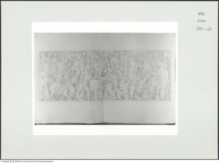 Vorderseite von Courtauld Institute, Conway Library [https://www.deutsche-digitale-bibliothek.de/content/lizenzen/rv-ez/] Bacchuszug (Sarkophagrelief, Palazzo Rospigliosi, Rom) - , bh560912_recto. Foto.