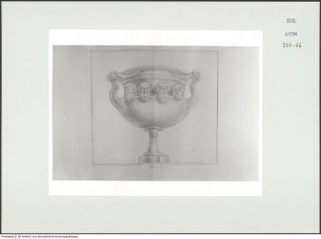 Vorderseite von Courtauld Institute, Conway Library [https://www.deutsche-digitale-bibliothek.de/content/lizenzen/rv-ez/] Kelch mit Faunenmasken (Villa Lante, Rom) - , bh560922_recto. Foto.