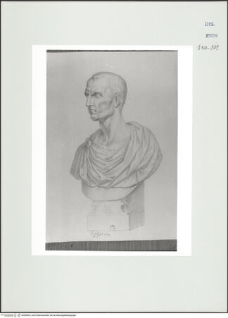 Vorderseite von Courtauld Institute, Conway Library [https://www.deutsche-digitale-bibliothek.de/content/lizenzen/rv-ez/] Julius Caesar (Büste, Villa Casali, Rom) - , bh560955_recto. Foto.