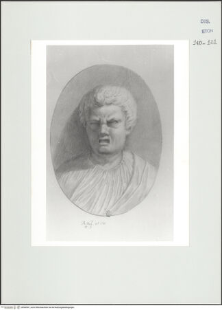 Vorderseite von Courtauld Institute, Conway Library [https://www.deutsche-digitale-bibliothek.de/content/lizenzen/rv-ez/] Brustbild eines grimmigen Mannes (Relief, Palazzo Medici-Riccardi?, Florenz) - , bh560967_recto. Foto.
