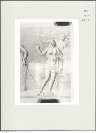 Vorderseite von Courtauld Institute, Conway Library [https://www.deutsche-digitale-bibliothek.de/content/lizenzen/rv-ez/] Zeichnungen nach einem antiken Relief (Palazzo Verospi, Rom)Satyr und Mänade (rechter Teil) - , bh560976_recto. Foto.