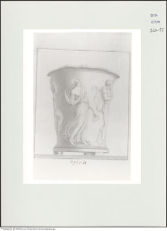 Vorderseite von Courtauld Institute, Conway Library [https://www.deutsche-digitale-bibliothek.de/content/lizenzen/rv-ez/] Serie von Zeichnungen nach einer antiken Vase mit Reliefschmuck (Villa Albani, Rom)Vase - , bh560999_recto. Foto.