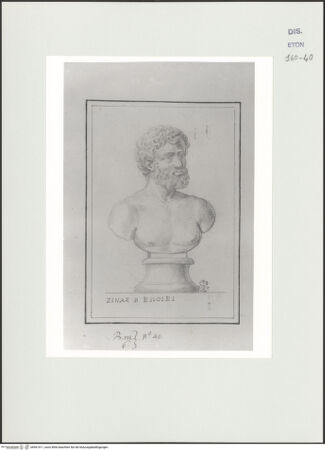 Vorderseite von Courtauld Institute, Conway Library [https://www.deutsche-digitale-bibliothek.de/content/lizenzen/rv-ez/] Büste eines nackten bärtigen Mannes (Villa Albani, Rom) - , bh561011_recto. Foto.