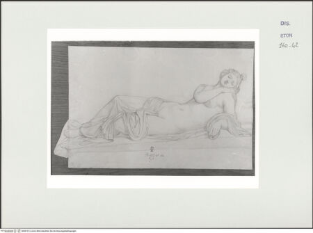 Vorderseite von Courtauld Institute, Conway Library [https://www.deutsche-digitale-bibliothek.de/content/lizenzen/rv-ez/] Schlafende Venus (Statue, Villa Albani, Rom) - , bh561012_recto. Foto.