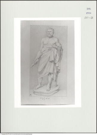 Vorderseite von Courtauld Institute, Conway Library [https://www.deutsche-digitale-bibliothek.de/content/lizenzen/rv-ez/] Philosoph (Statue, Villa Albani, Rom) - , bh561019_recto. Foto.