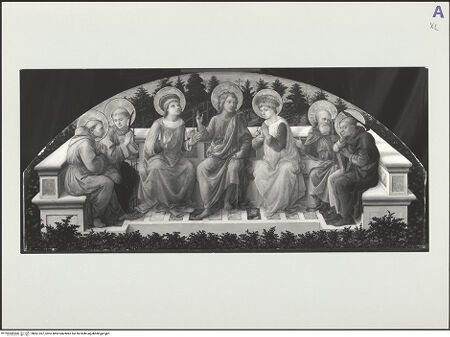 Vorderseite von London, National Gallery [https://www.deutsche-digitale-bibliothek.de/content/lizenzen/rv-ez/] Sieben Heilige - , bh561367_recto. Foto.