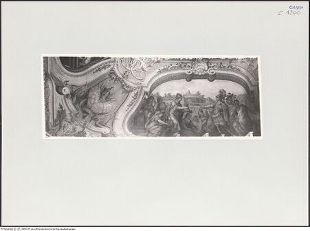 Vorderseite von Sopr. BAS NA [https://www.deutsche-digitale-bibliothek.de/content/lizenzen/rv-ez/] Geschichte von Alexander dem GroßenAlexander erhält die Schlüssel von Babylon - Gesamtansicht, bh562135_recto. Foto.