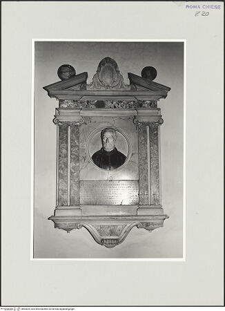 Vorderseite von Bibliotheca Hertziana [https://www.deutsche-digitale-bibliothek.de/content/lizenzen/rv-fz/] Grabmal des Pedro Chacón - Gesamtansicht, bh563009_recto. Foto: D'Onofrio, Cesare.